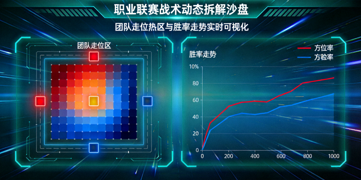 职业联赛战术动态拆解沙盘：团队走位热区与胜率走势实时可视化